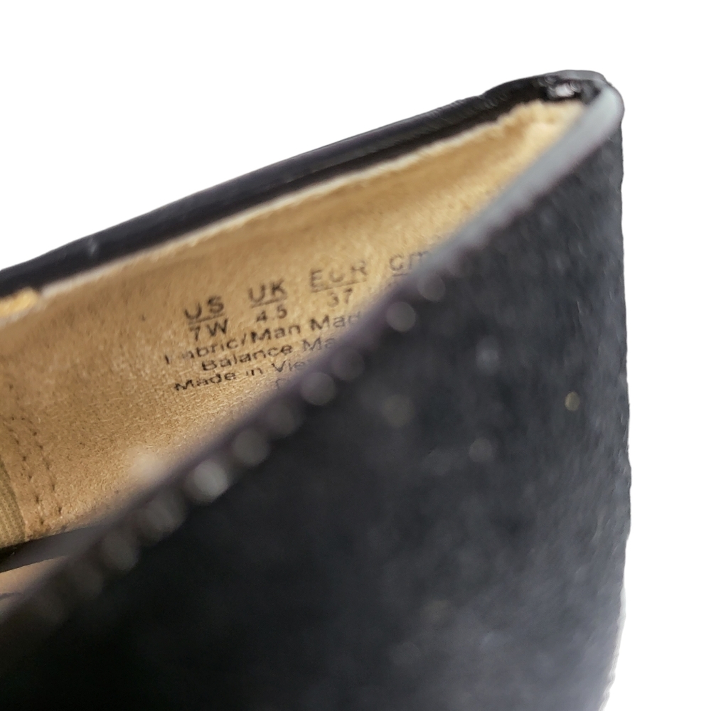 Lifestride Devyn Slip On Loafers Black Micro 7 WIDE - Picture 9 of 10